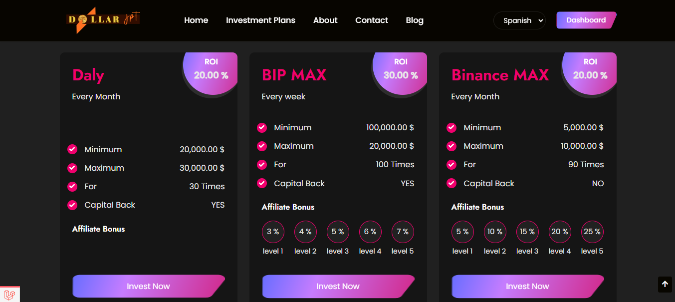 Dollar JPT (HYIP PRO) - A Modern HYIP Investment Platform